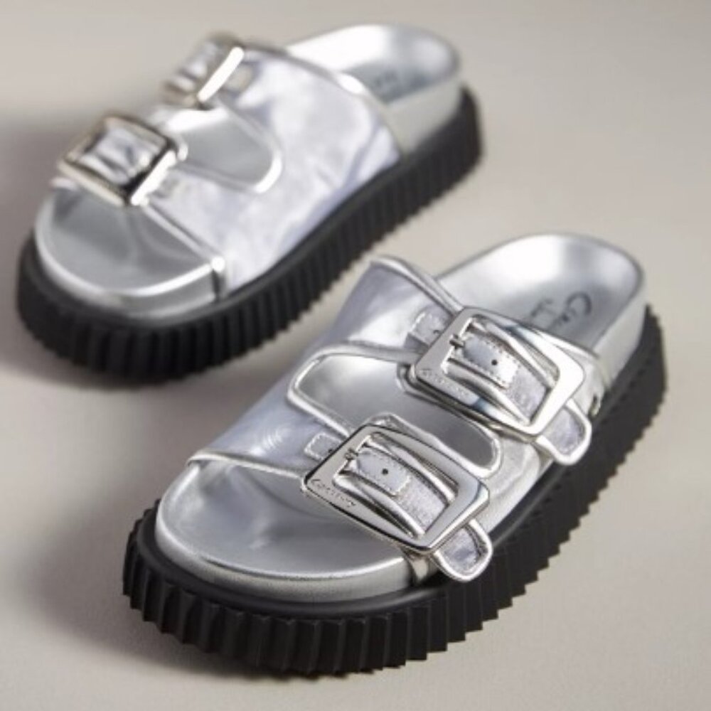 Circus by Sam Edelman Metallic Flatform Sandals